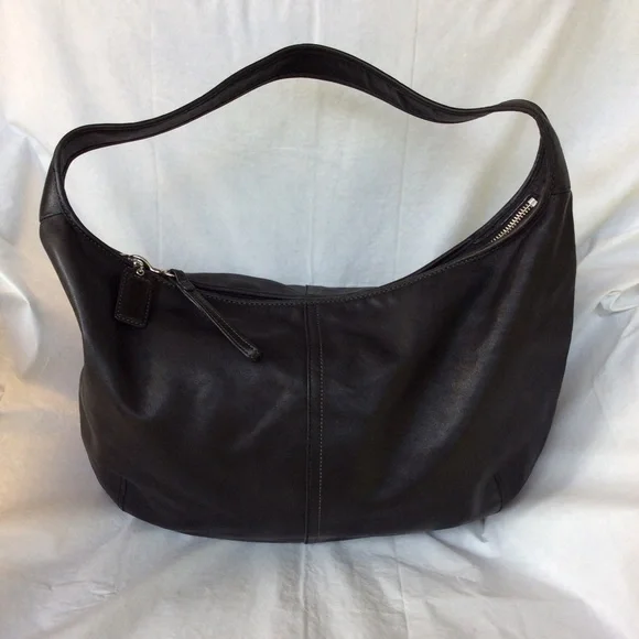 バッグ Coach Hobo Lether Shoulderbag Black 2239 tas shoulder-bag Coach Hobo Black Leather Shoulder Bag